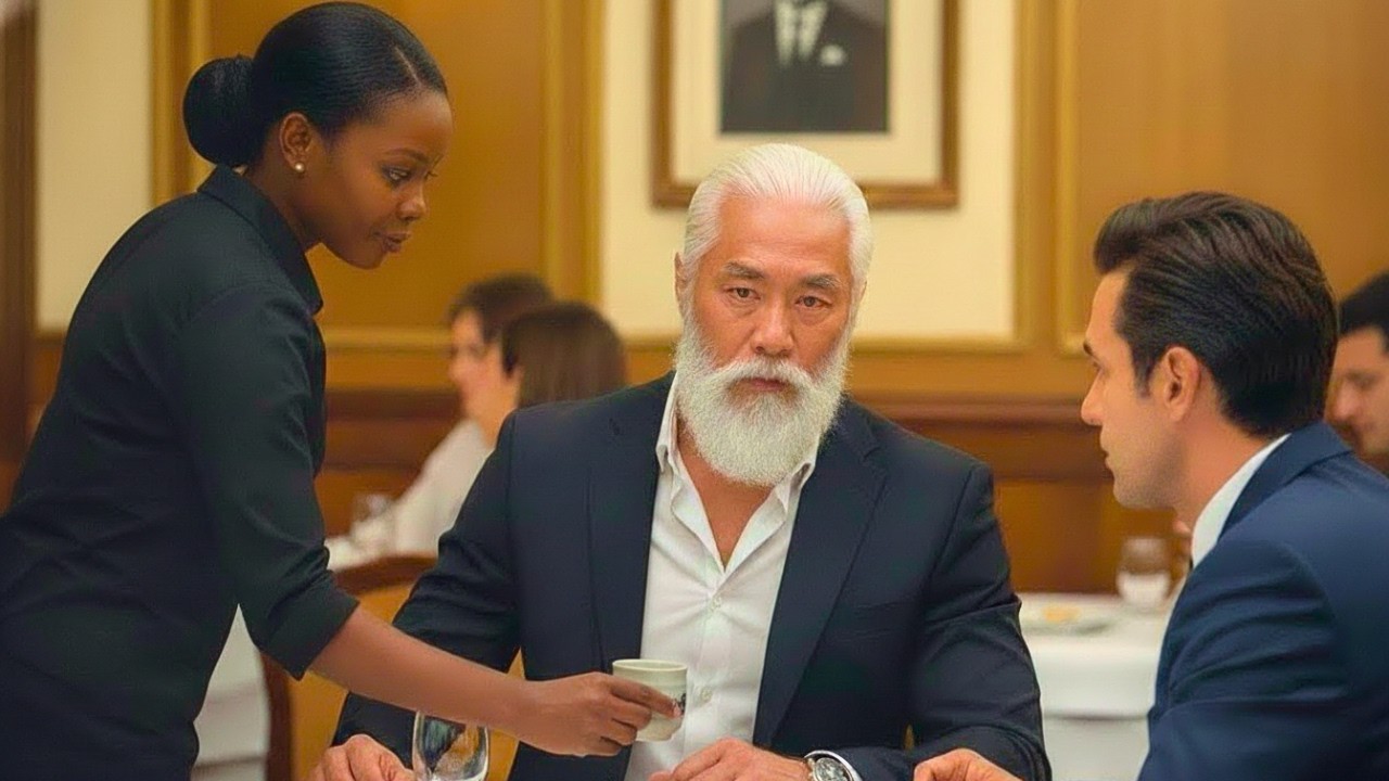 The Black Waitress Swapped His Drinks Quietly—The Old Japanese Billionaire CEO Stared in Shock...