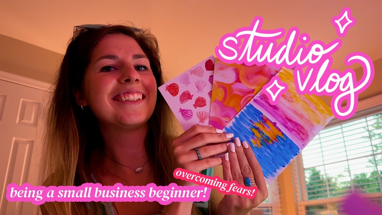 facing my fears to live my small business dreams | STUDIO VLOG
