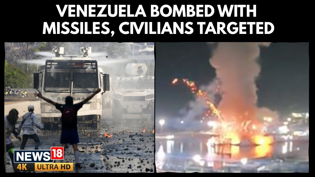 Trump Bombs Venezuela | Full-Scale War Hits Caracas, Civilians Targeted in Deadly Strikes | 4K