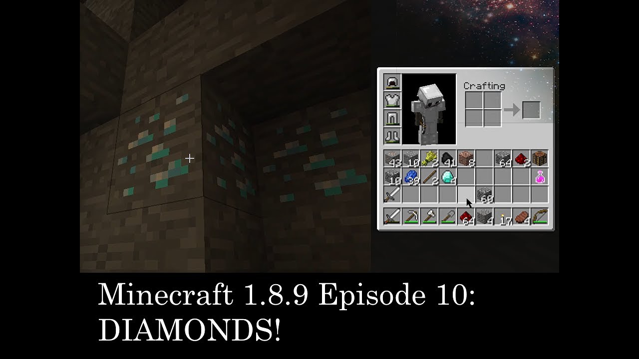 Minecraft 1.8.9 Episode 10: DIAMONDS!