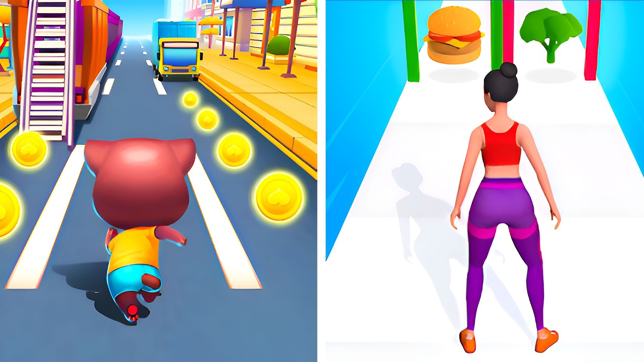 Cat Runner VS Twerk Race 3D 🐱💃 All Levels Max Update Walkthrough Mobile NEW Gameplay T1QX