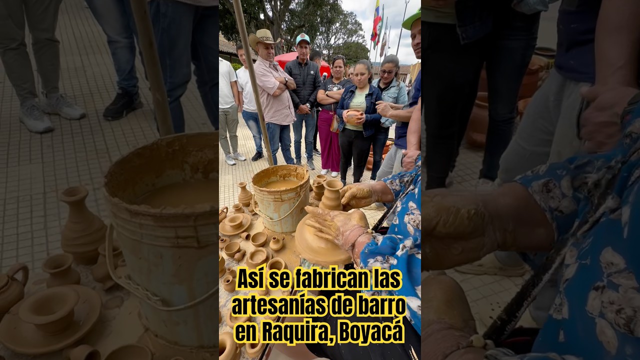 As&iacute; se fabrican las artesan&iacute;as de barro en Raquira, Boyac&aacute;. Colombia.