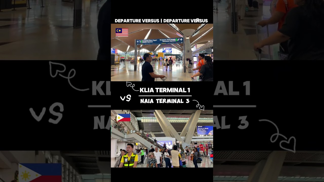 KLIA Terminal 1 vs. NAIA Terminal 3 | Airport Departure Comparison