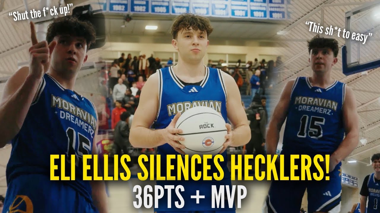ELI ELLIS DROPS 36PTS + MVP  & SILENCES TRASH TALKER!! || Moravian Prep vs Hamilton Heights