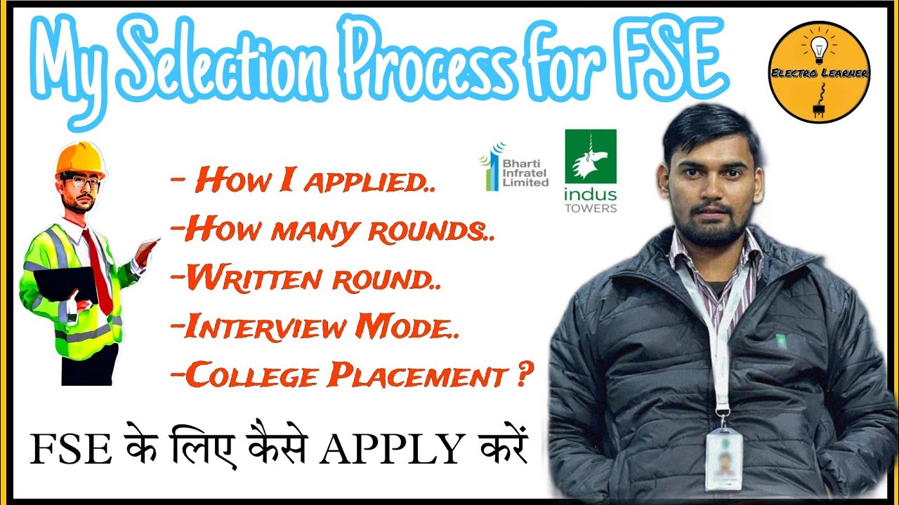 FSE JOB for FRESHER 🔥College Placement  /How I got selected in Indus Towers FSE? FSE कैसे बने ?💯