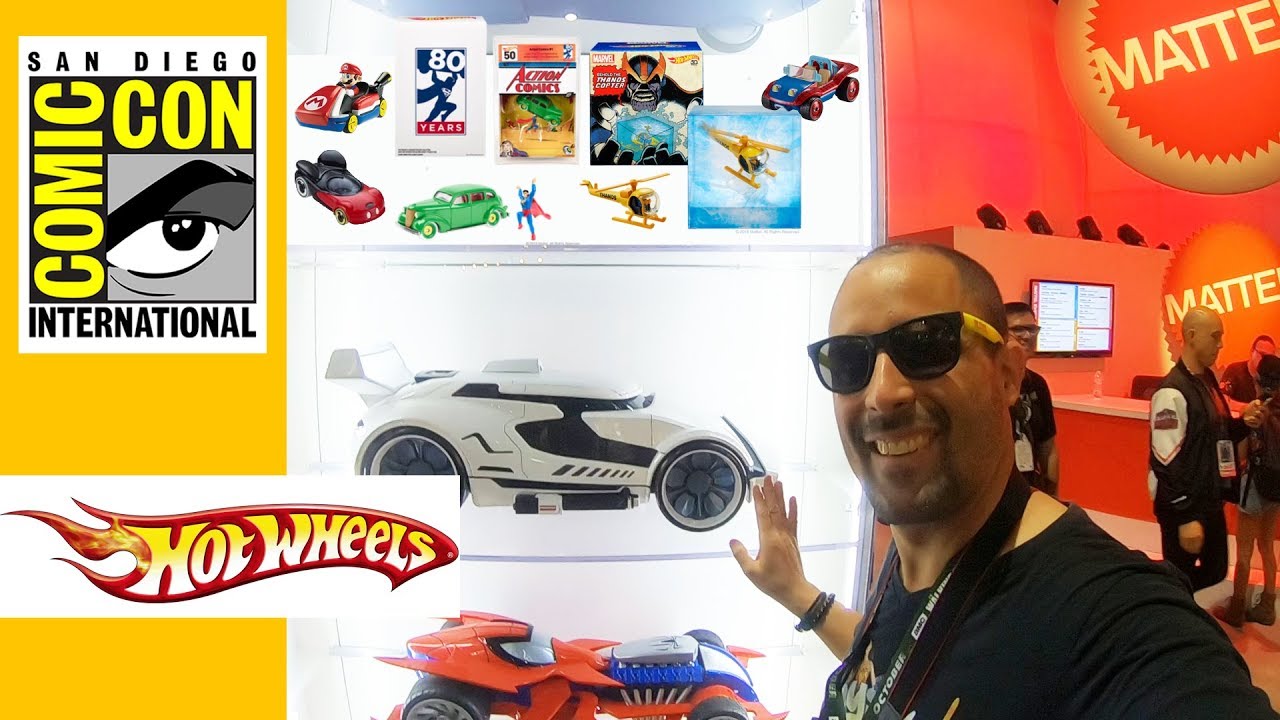 #SDCC2018: Hot Wheels Mattel San Diego Comic Con: character cars, tem&aacute;ticos Marvel DC Disney Games