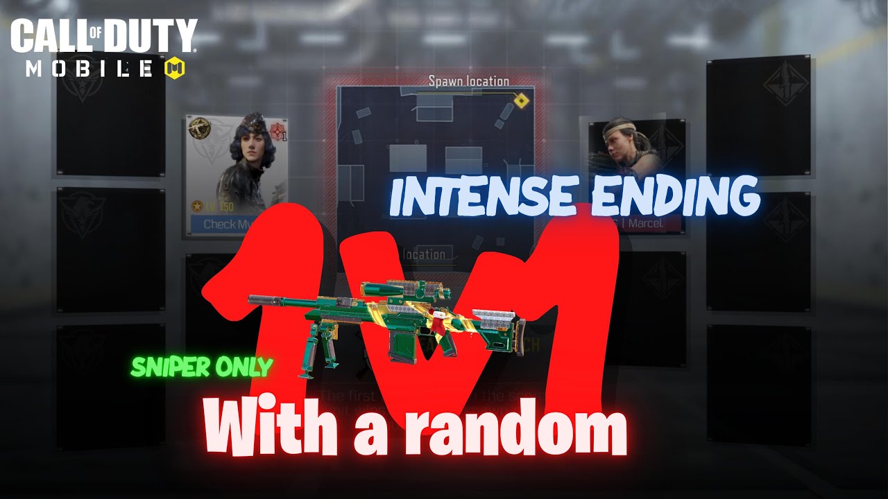 1v1 Sniper Challenge with a RANDOM Player from Global Chat - INTENSE ENDING