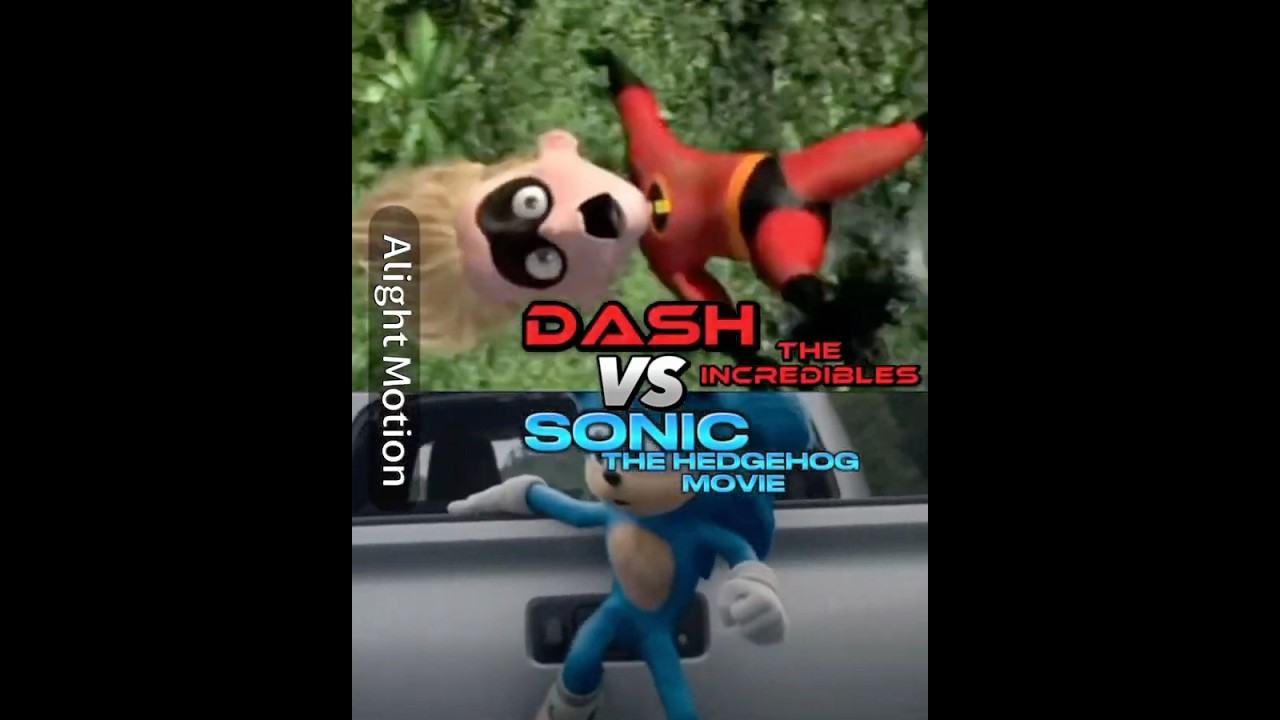 Dash VS Sonic #edit #fypシ #viral #sonicthehedgehog #theincredibles #superheroes