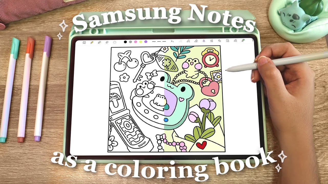 Превращаем Samsung Notes в цифровую раскраску 🎨 Простой урок по цифровой раскраске