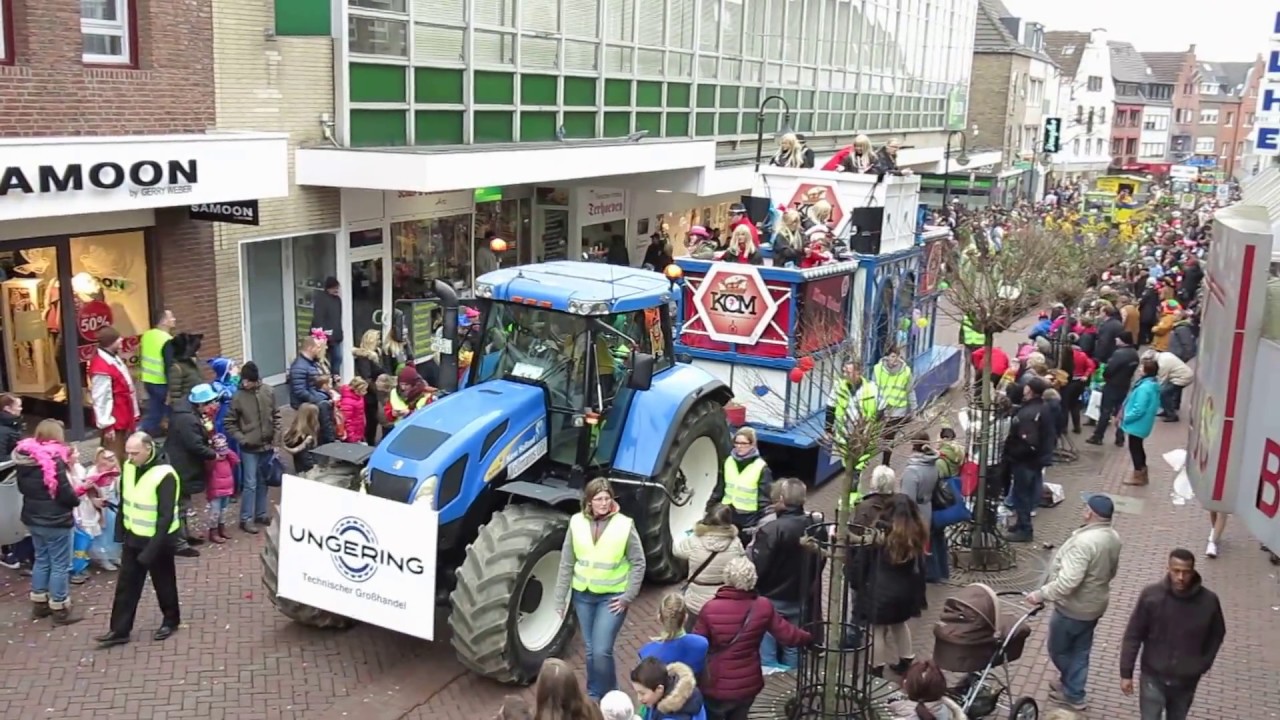 27 Februari 2017 Rosenmontag Carnaval optocht in Kleef - Film 4