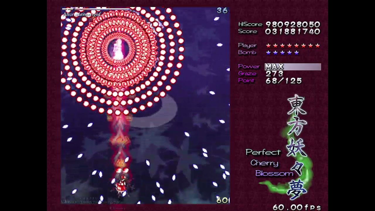 Touhou 7 ~ PCB ~ Perfect Lunatic Stage 3 (Alice Boss Fight)