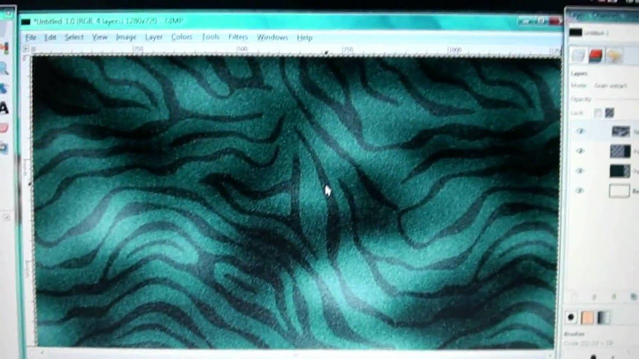 How to Make Red & Blue Tiger Camo (GIMP)