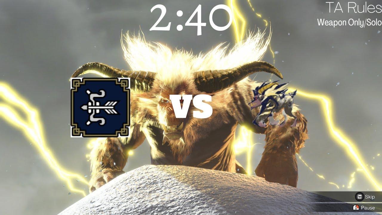 MHRise: Sunbreak | Furious Rajang | 2:40 | TA Rules - Bow