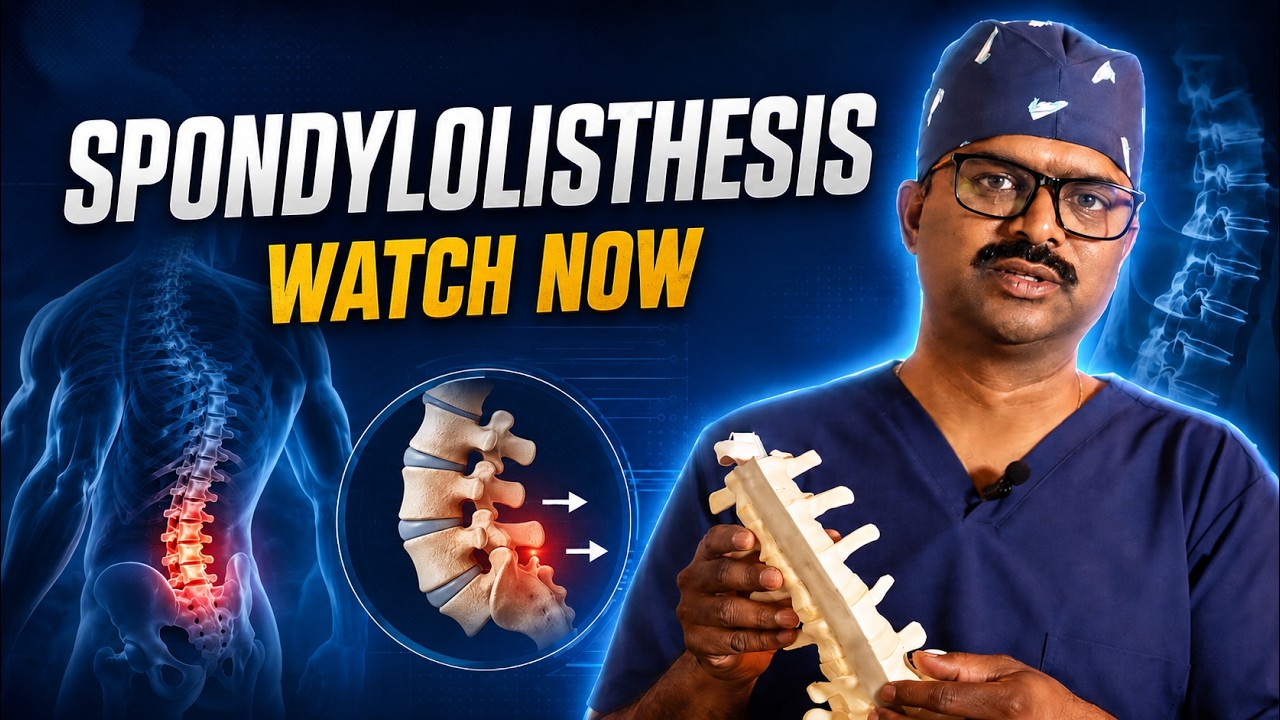 🦴 What Is Spondylolisthesis? Causes, Symptoms & Treatment Explained | Dr. Sukumar Sura