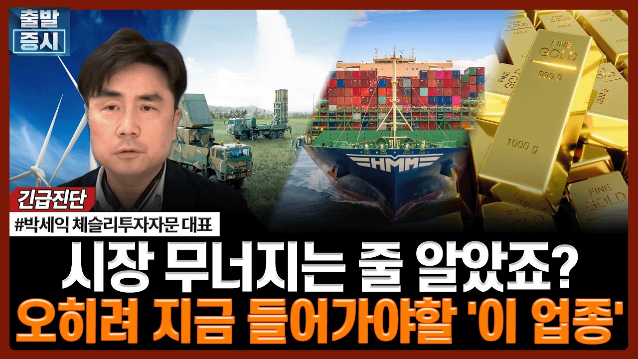 시장 무너지는 줄 알았죠? 오히려 지금 들어가야할 '이 업종' | 박세익 체슬리투자자문 대표