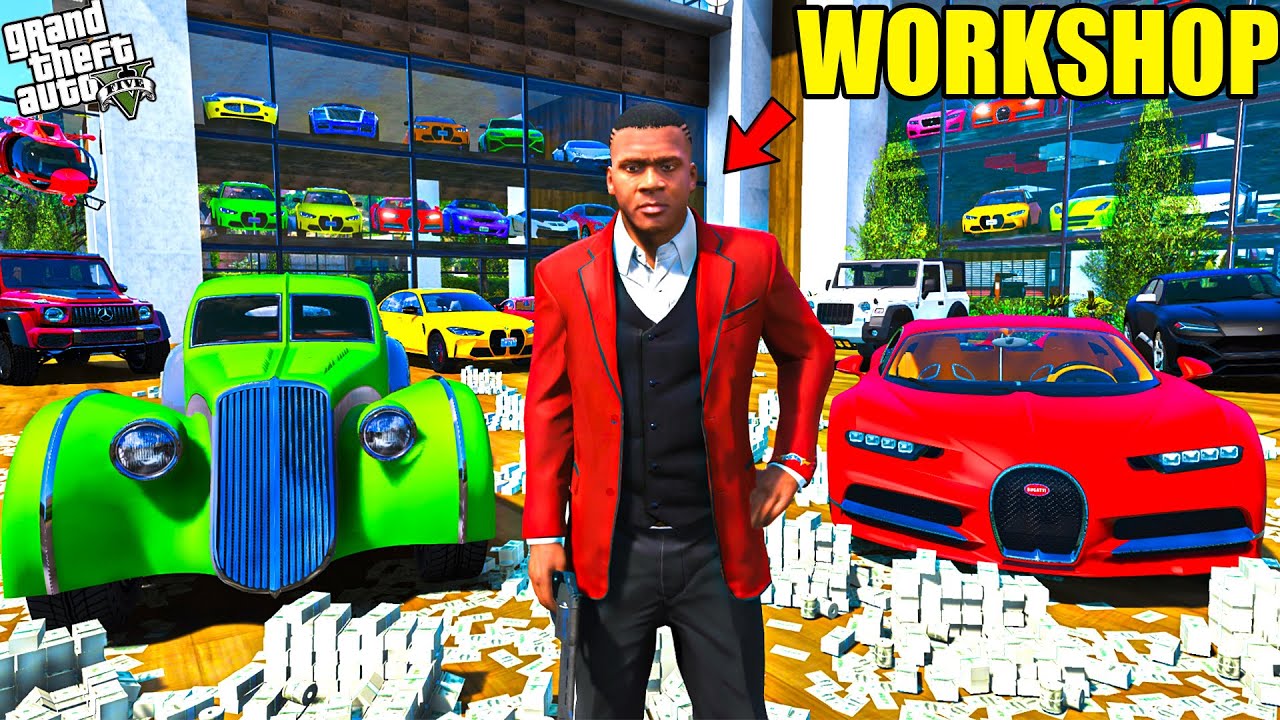 Franklin Become RICHEST SHOWROOM owner of LOS SANTOS in GTA 5 | SHINCHAN & CHOP