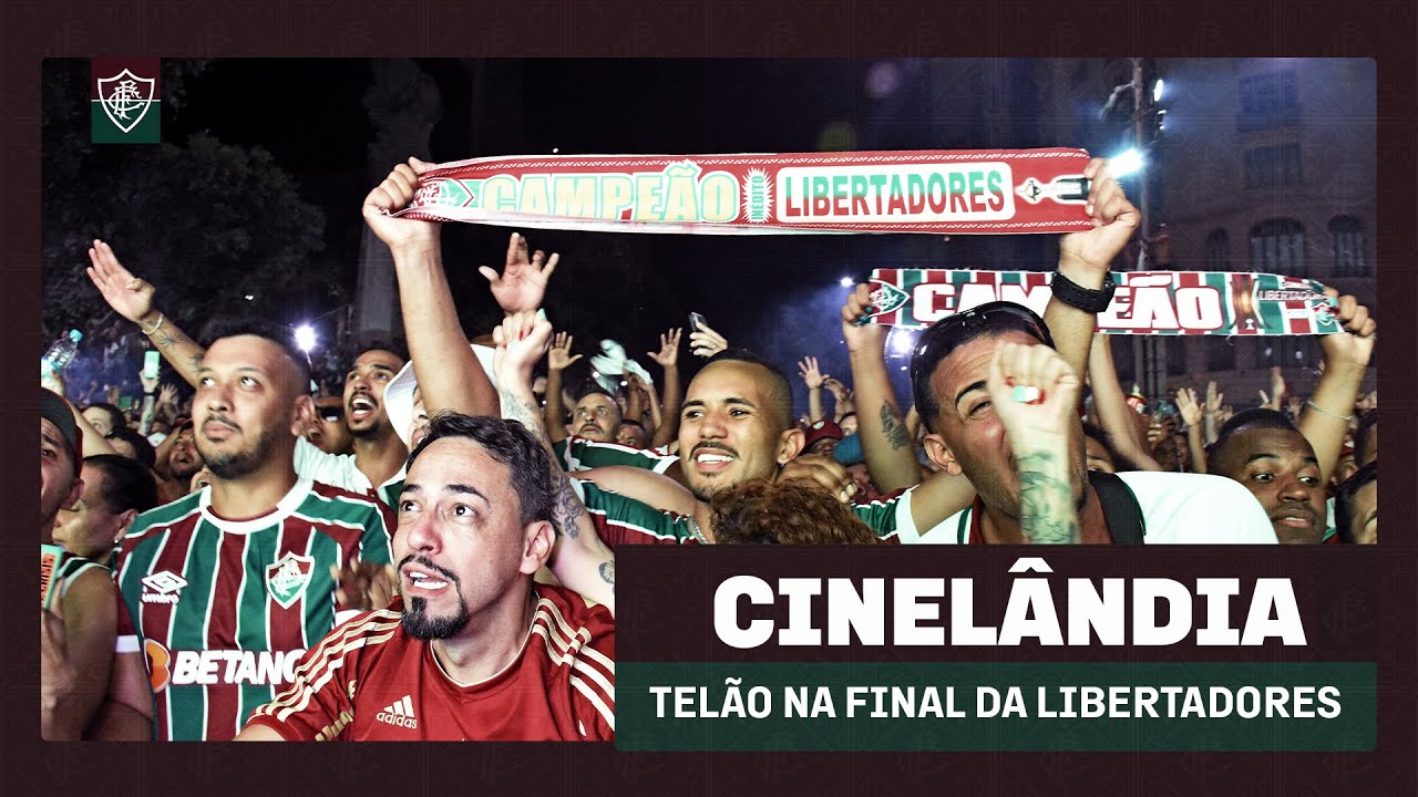 TELÃO CINELÂNDIA: A EMOÇÃO DE MILHARES DE TRICOLORES CAMPEÕES DA AMÉRICA NO CENTRO DO RIO