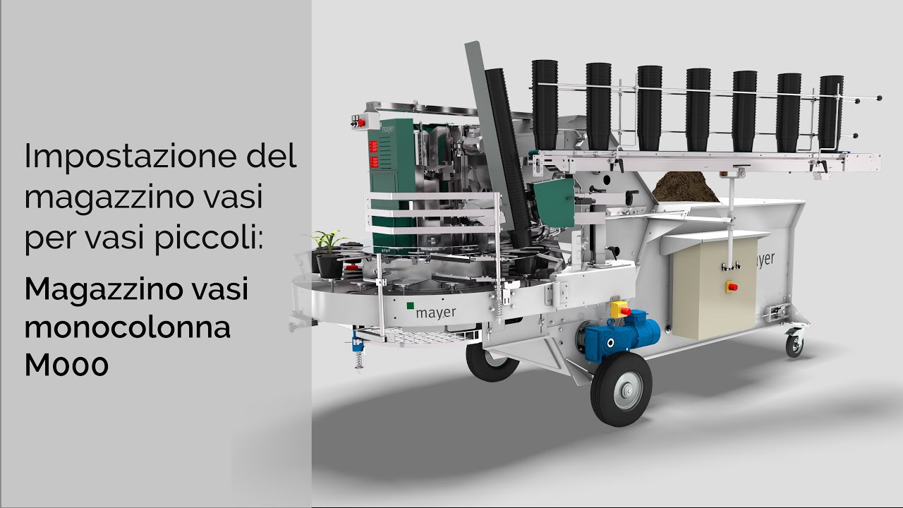Magazzino vasi monocolonna M000: Impostazione per vasi piccoli | Einstellung: M000 für kleine Töpfe
