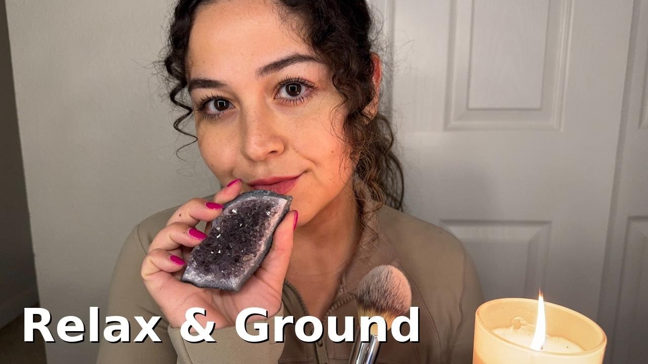 Whisper ASMR Hypnosis for Deep Relaxation | Soft Brushing, Crystals & Intention Candle