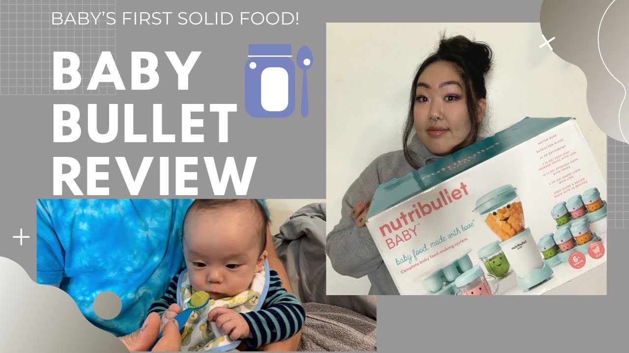 NUTRIBULLET BABY REVIEW & DEMO | BABY'S FIRST SOLID FOODS! [Homemade baby food]