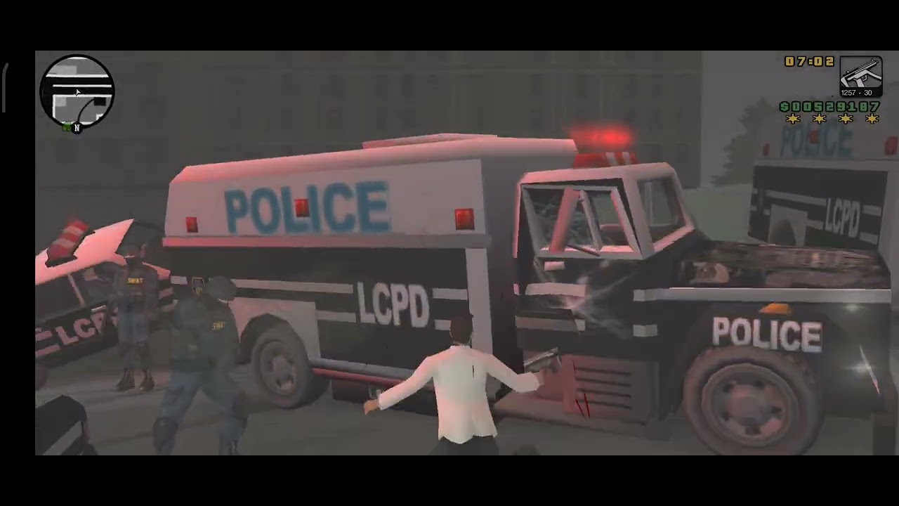 GTA LCS GAMEPLAY 6 STARS WANTED LEVEL PS4 CONTROLLER