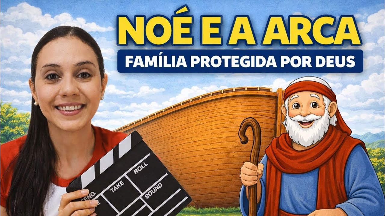 NOÉ E A ARCA; família protegida por Deus.