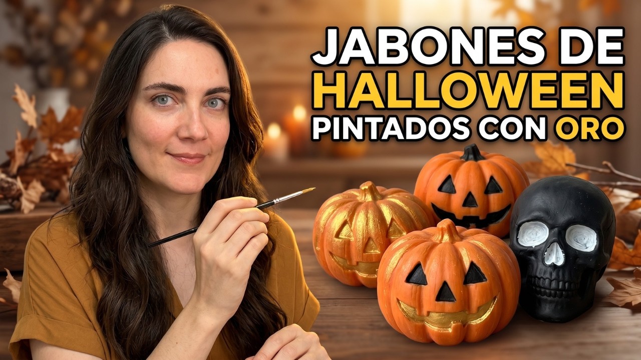 Jabón de Halloween 🎃 | Cómo hacer y pintar jabones artesanales paso a paso