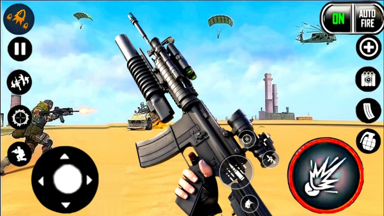 FPS Robot Shooting Gun Game counter Terrorist Mission Android Gamepla y