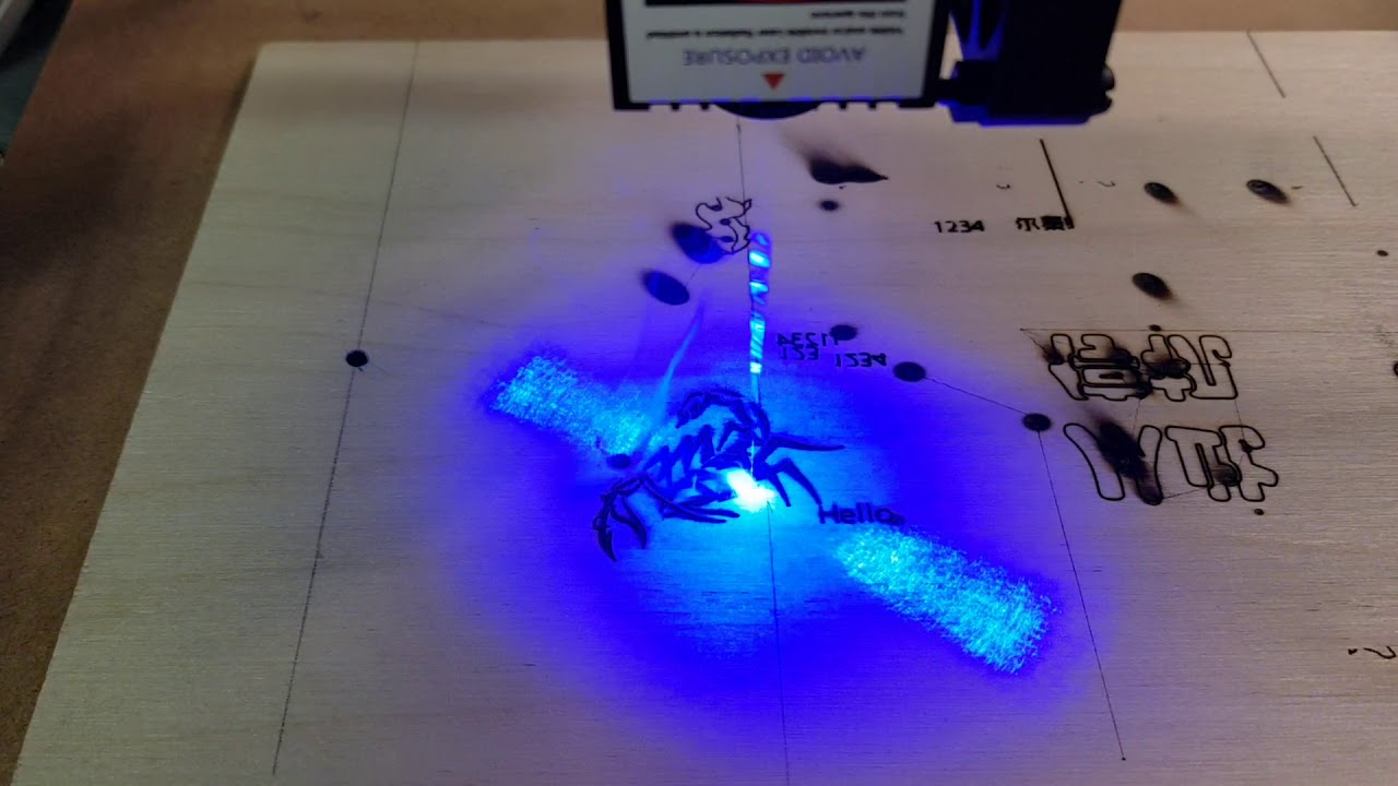 5.5W Laser Engraving Testing