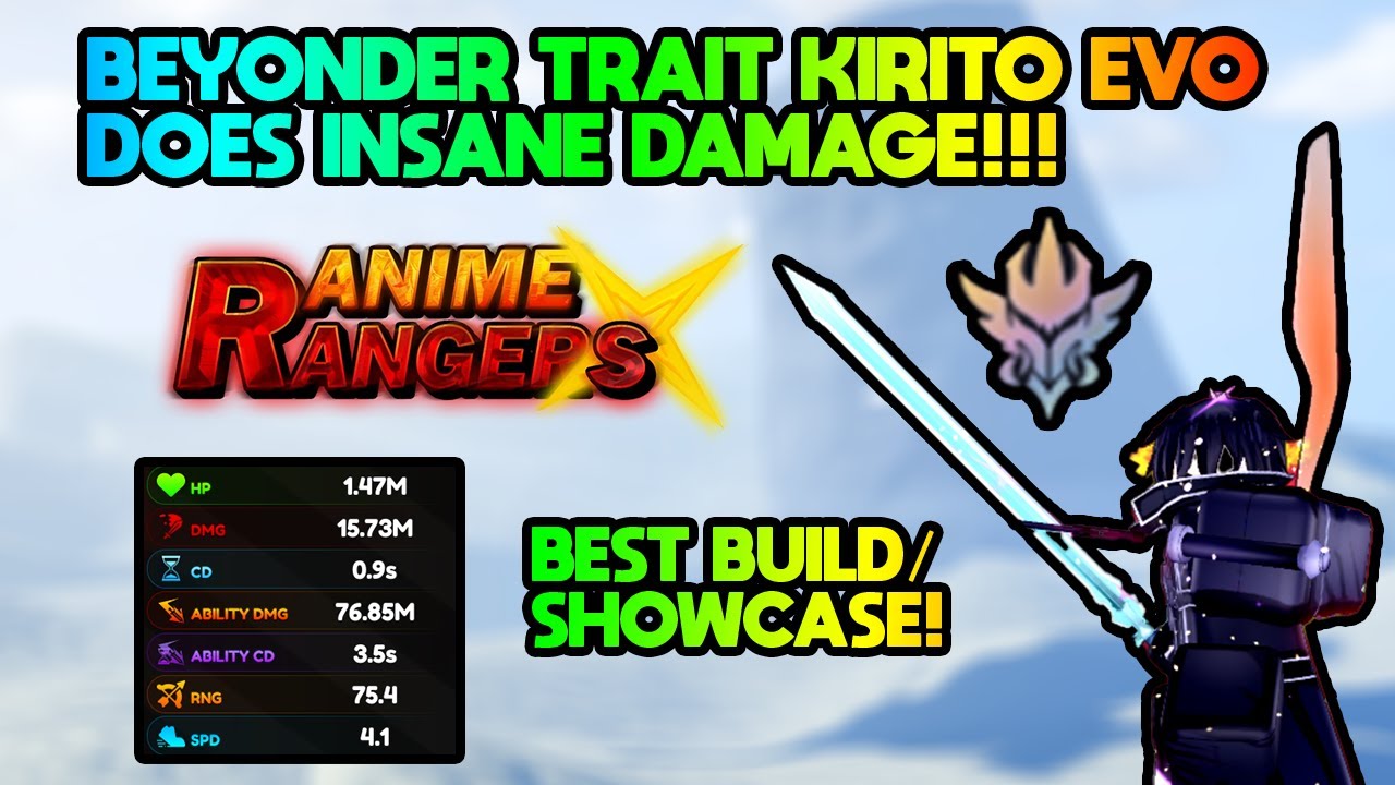Способность Beyonder TRAIT Кирито EVO наносит невероятный урон!!! ANIME RANGERS X