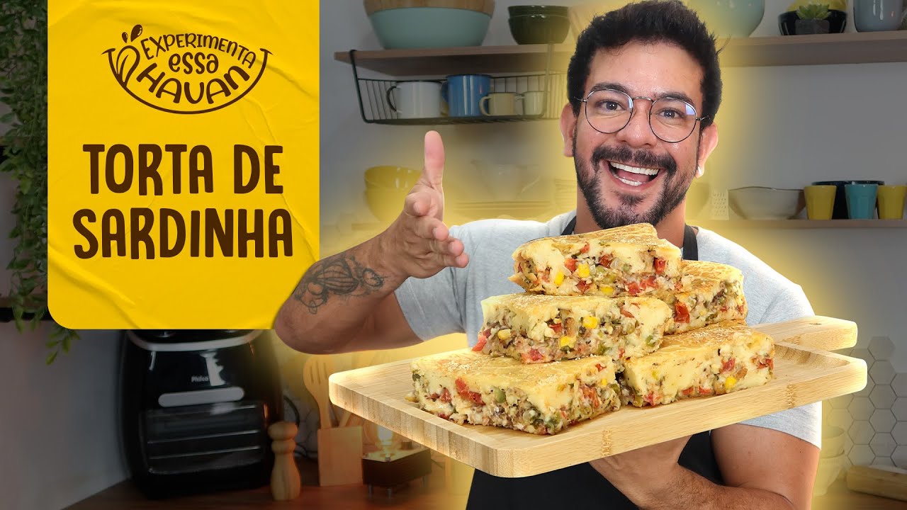 TORTA DE SARDINHA DE LIQUIDIFICADOR | A MAIS FÁCIL E A MAIS GOSTOSA