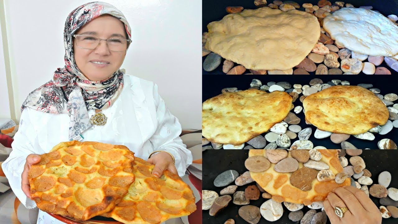 خبز تفرنوت أو تافرنوت السوسي فوق الحجارة 🍞 في المنزل من اعداد الحاجة فاطمة 🌾