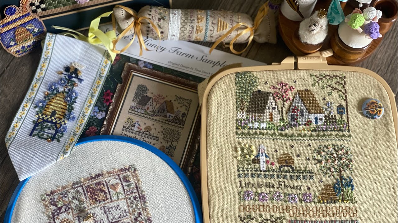 Пчелиные старты 🐝 🍯 Mill Hill, Victoria Sampler, Jeannette Douglas. Вышивка крестом