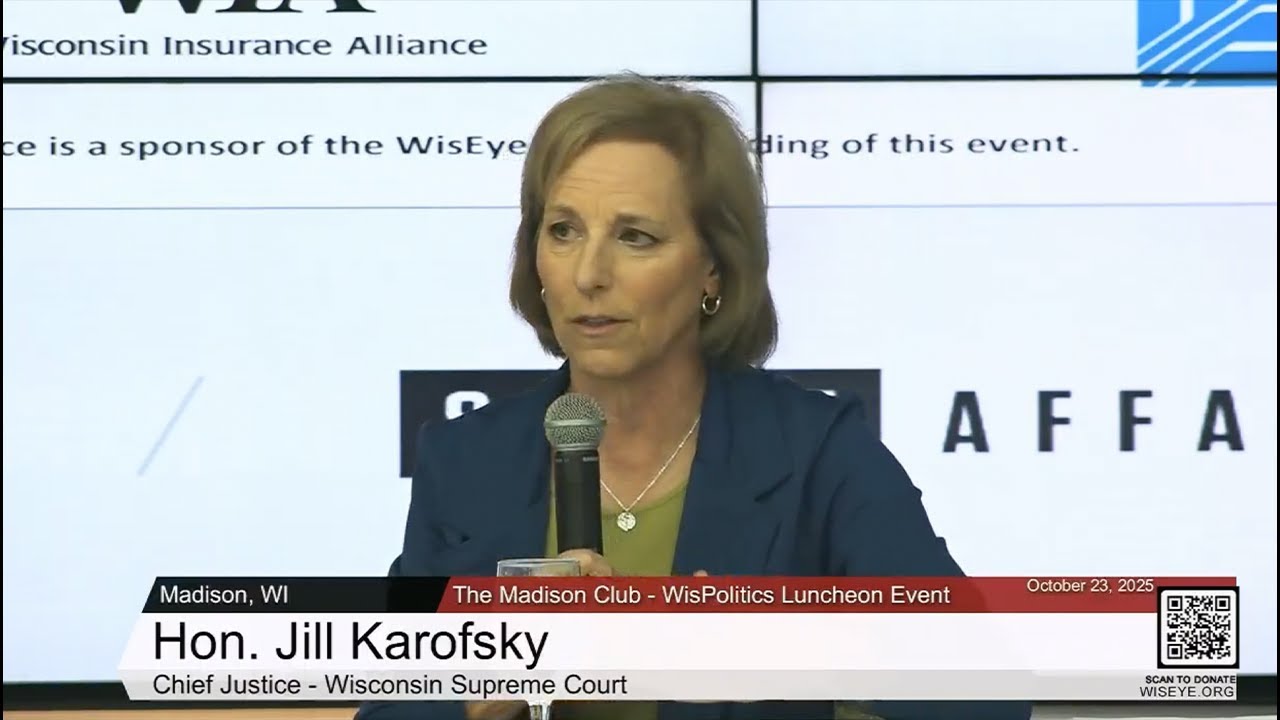 WisPolitics Luncheon: Chief Justice Karofsky
