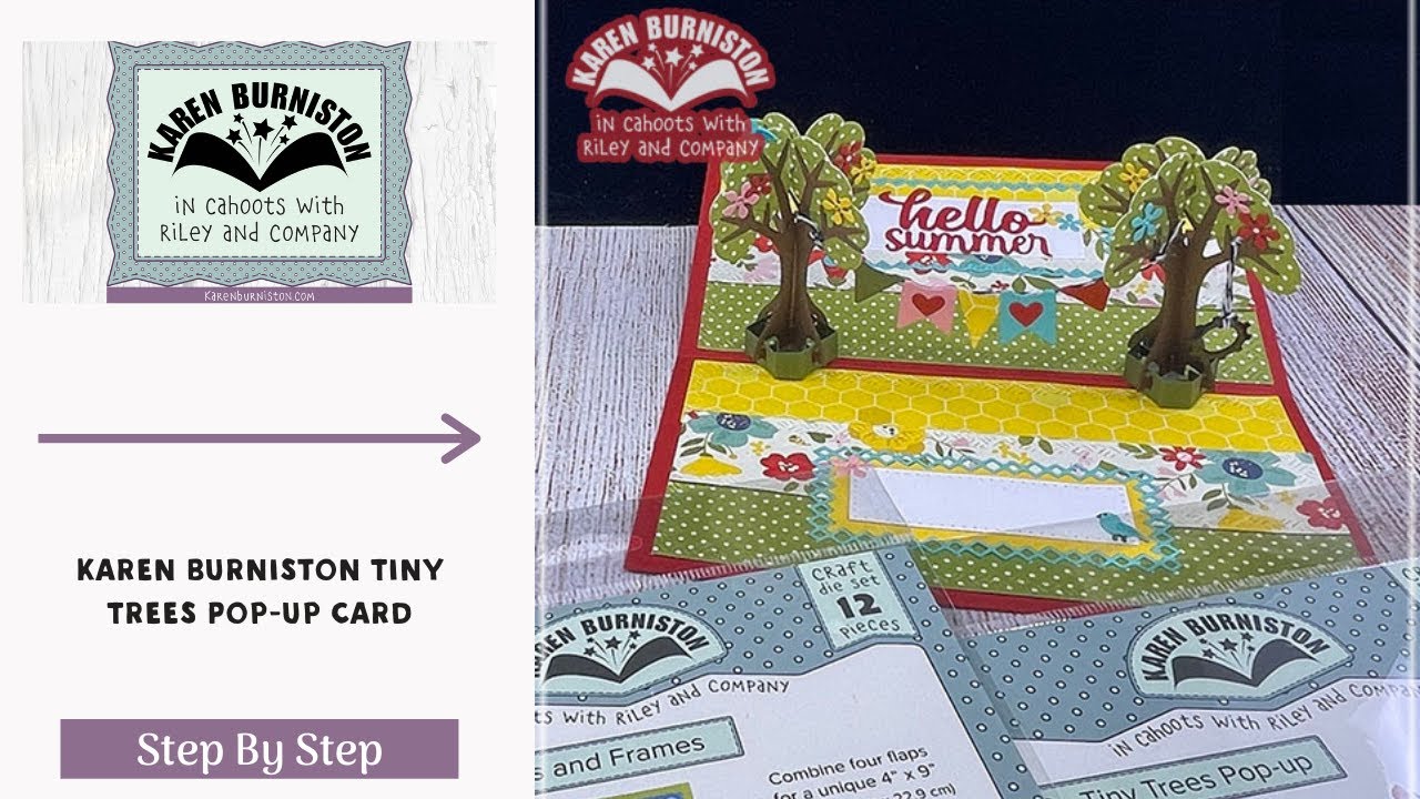 Karen Burniston Tiny Tress Pop-Up Card