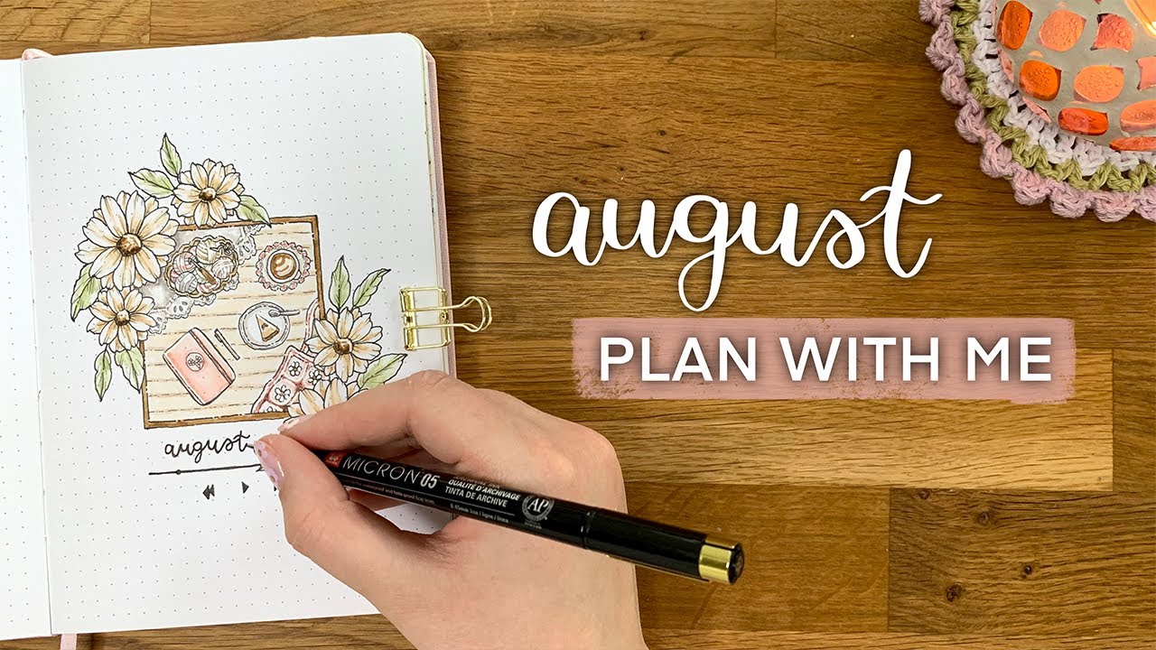 Plan With Me | 2023 August Bullet Journal Setup 🌻