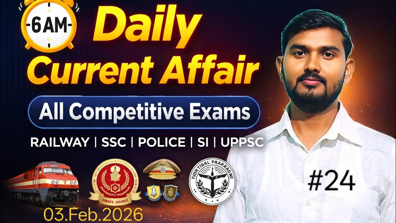 Daily Current Affairs/03.Feb.2026/#By_Sandeep/रोजाना करेंट अफेयर्स/Today Current Affairs