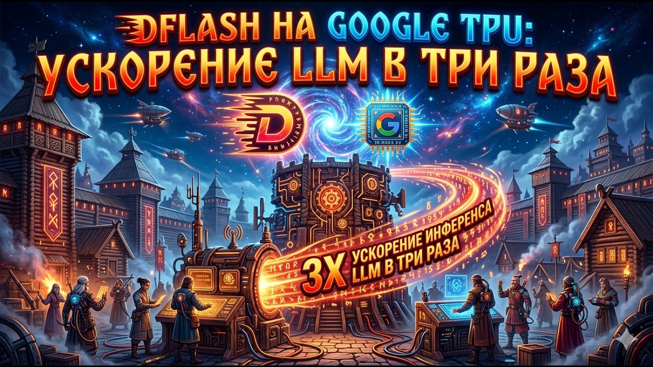 ⚡ Магия скорости: Ускорение LLM в 6 раз через #DFlash и #llm  #localllM #обзорнейросетей