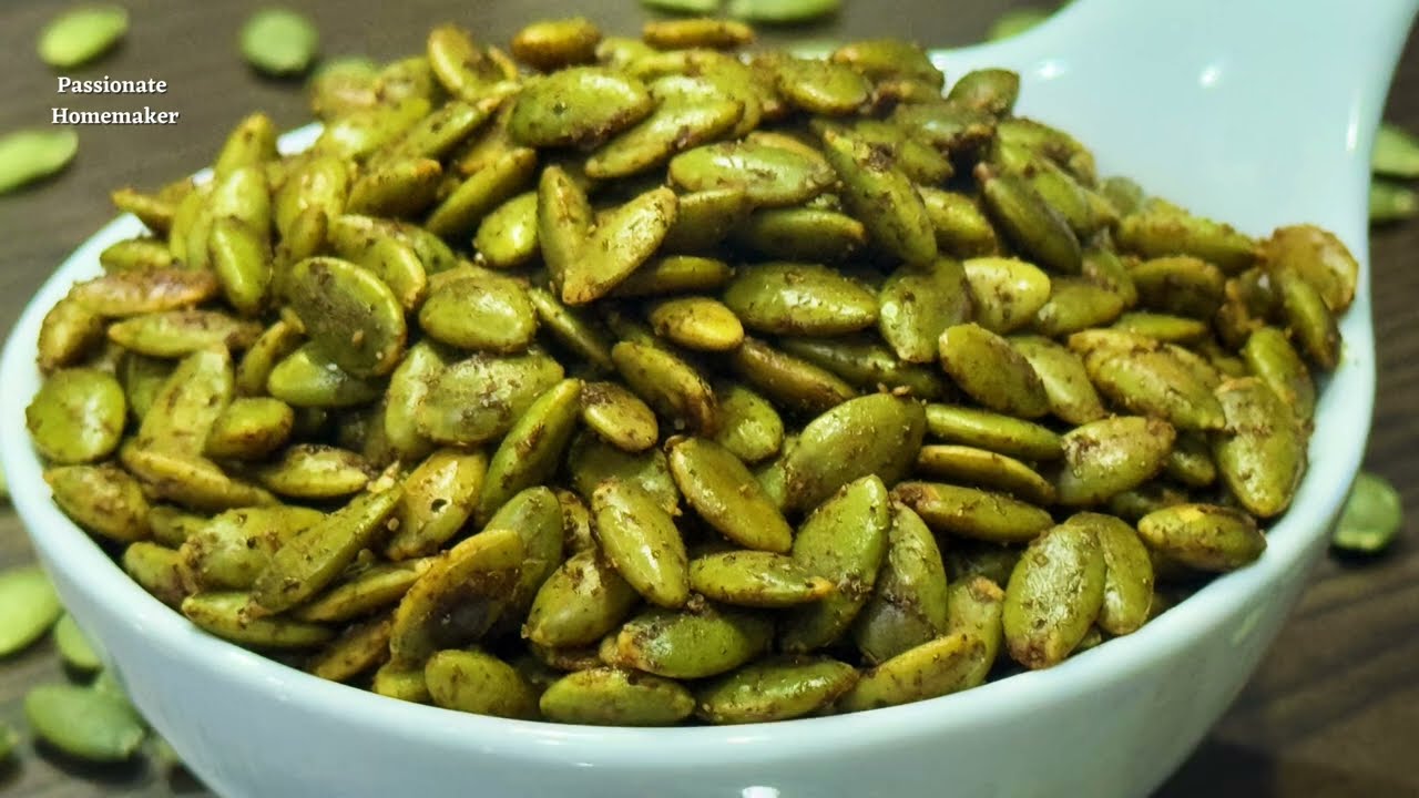 Roasted Pumpkin Seeds - How To Roast Pumkin Seeds - Toasted Pumkin Seeds - Pumkin Seeds Recipe