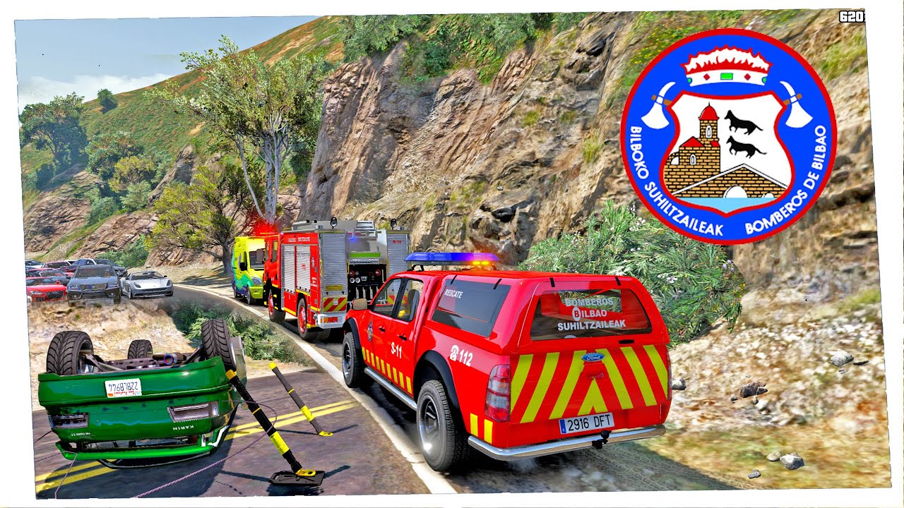 🔥 🚒 FIRECALLOUT #16 | ACCIDENTE CON ATRAPADOS! BOMBEROS DE BILBAO