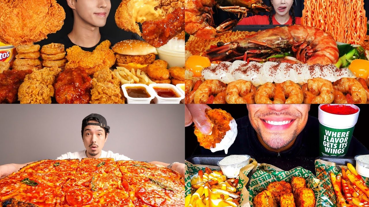 BEST *SATISFYING BIG BITES* MUKBANG ASMR COMPILATION pt.27