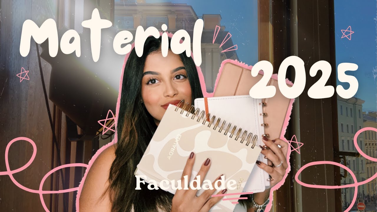 material universitário 2025 🎒✨🎀