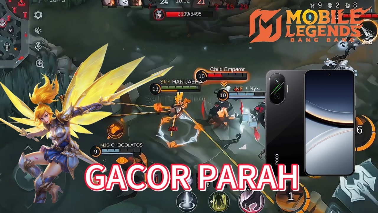 POCO F7 SEGACOR INI! MLBB GAMEPLAY SCREEN RECORDS TEST 1080P 120FPS