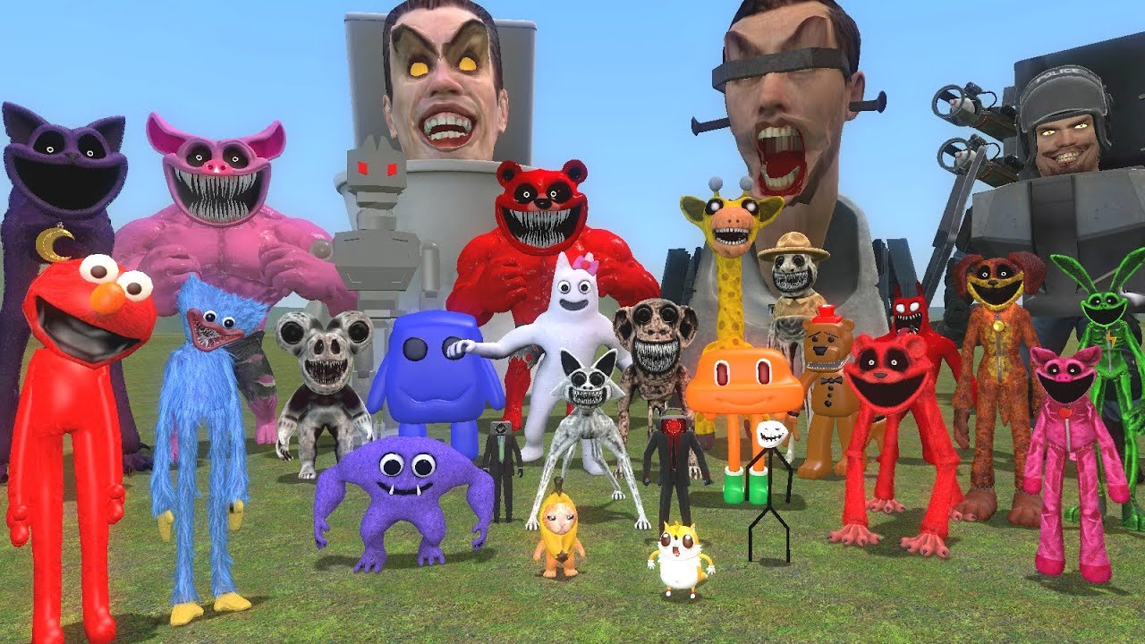 SMİLİNG CRİTTERS,GARTEN OF BANBAN,SKİBİDİ TOİLET,POPPY PLAYTİME,3D NEXTBOT SAVAŞIYOR GARRY'S MOD