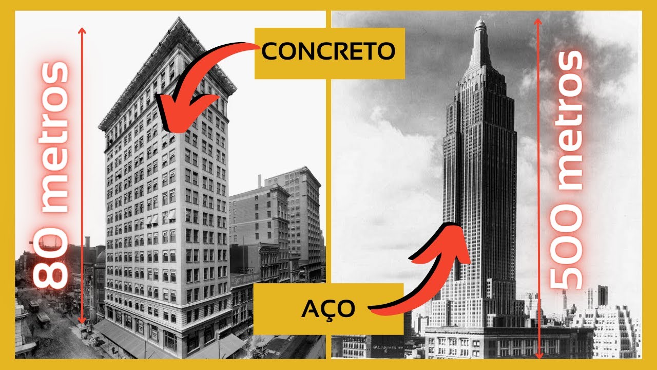 Aço ou concreto? - Qual é o melhor material para construir arranha-céus