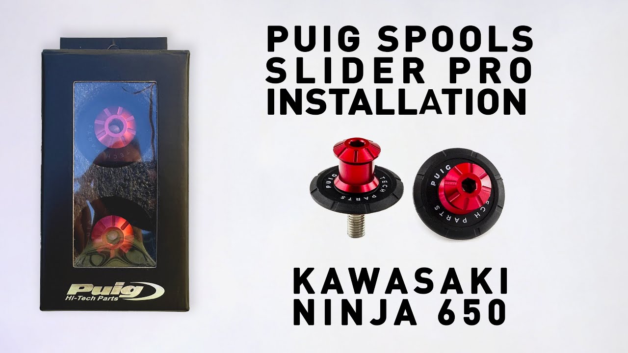 Puig Spool Slider Pro instalaltion Kawasaki Ninja 650