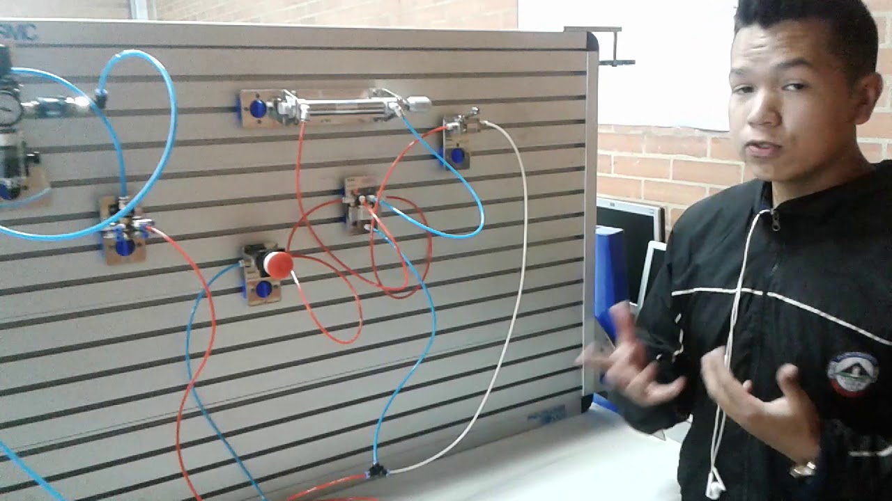 ejercicio 5, final de carrera con cilindro de doble efecto