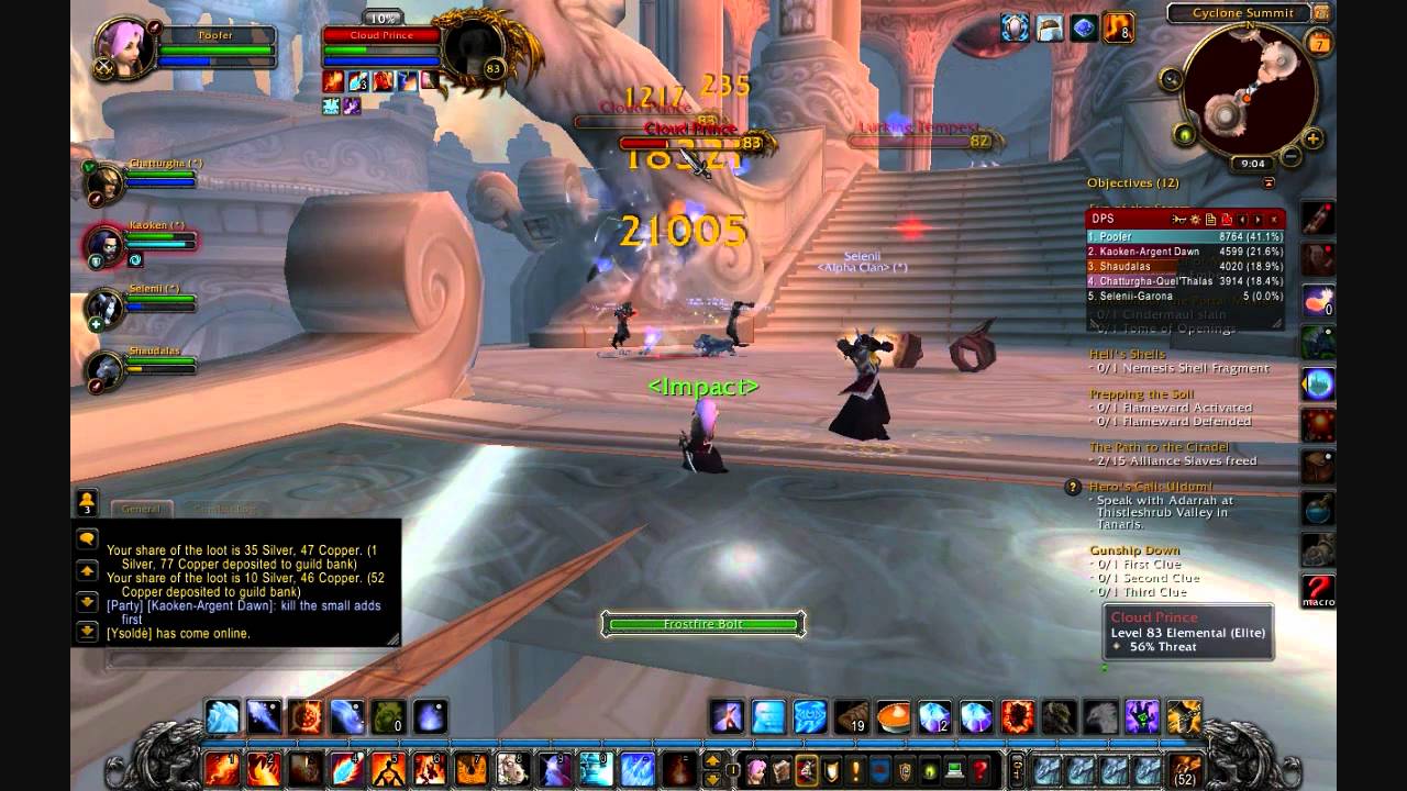 My fire mage finally reaches level 85