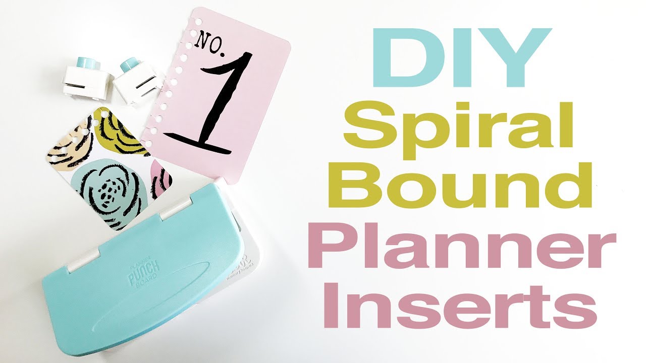 DIY Spiral Bound Planner Inserts