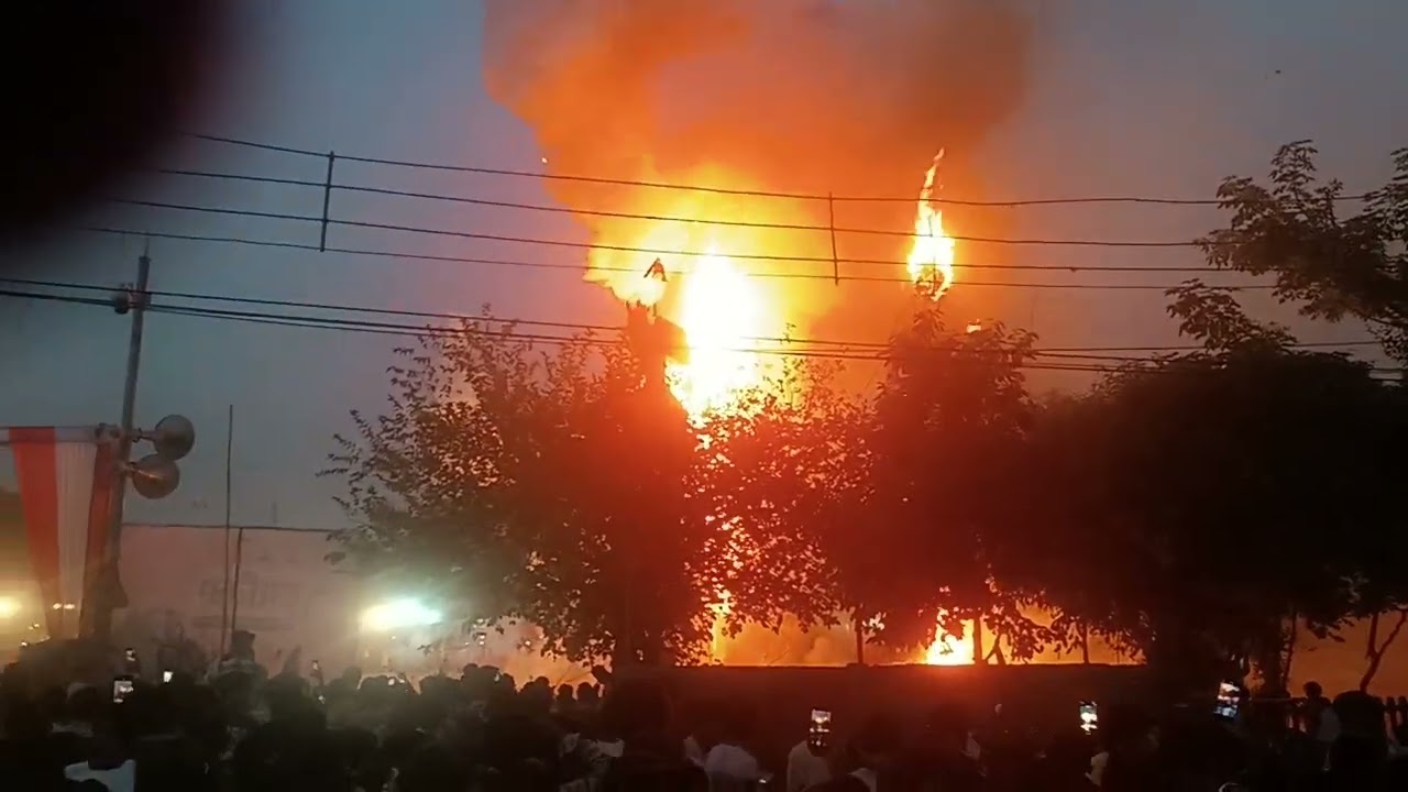 Ravan dahan video in Amritsar Hanuman biggest festival 2024 bhadrakali Mata ground Raghav seth entry
